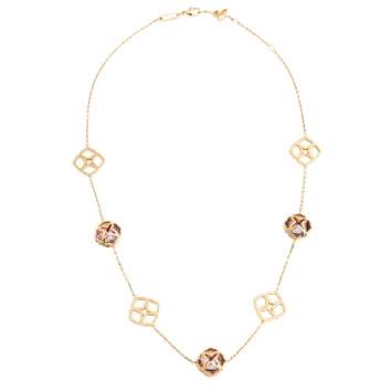 Pre Owned Chopard Imperiale Amethyst 18K Rose Gold Necklace