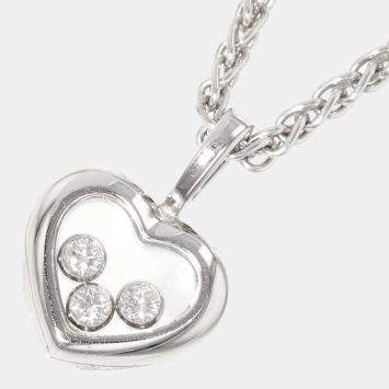 مملوكة مسبقًا Chopard Happy Diamonds 18K White Gold Diamond Necklace