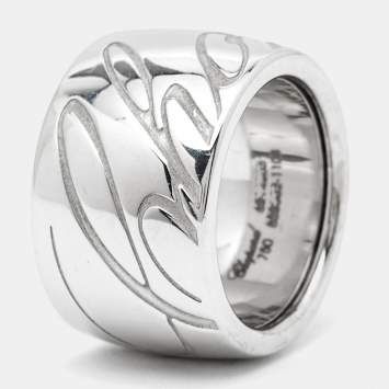 Chopard Chopardissimo 18k White Gold Ring Size 51