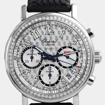Chopard Customised Silver Diamond Mille Miglia 16/8331 Automatic Men's Wristwatch 39 mm