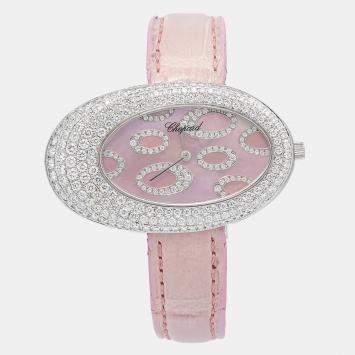 Chopard Classique 139109-1003 Quartz Pink Diamond Stainless Steel Women's Wristwatch 45mm