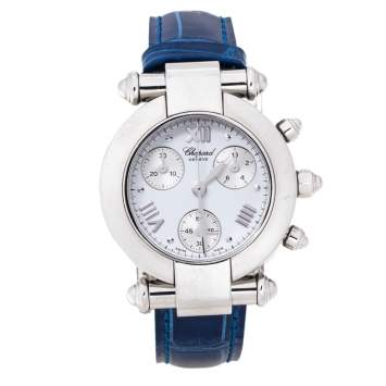 Pre Owned Chopard White Stainless Steel Imperiale 38/8389 Women's Wristwatch 32 mm
