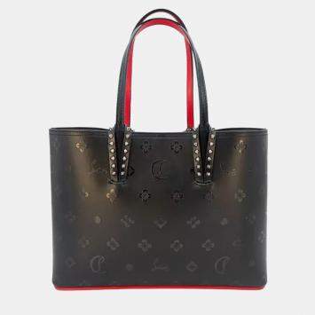 Christian Louboutin Cabata Black/Red Leather Tote Bag