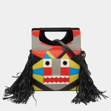 Pre Owned Christian Louboutin Multicolor Leather Mini Tribalou Passage Shoulder Bag