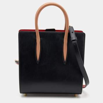 Pre Owned Christian Louboutin Multicolor Leather Spike Paloma Tote