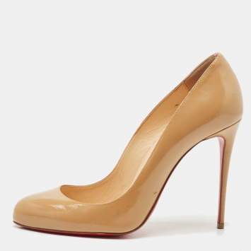 Christian Louboutin Brown  Leather New Simple Pumps Size 39