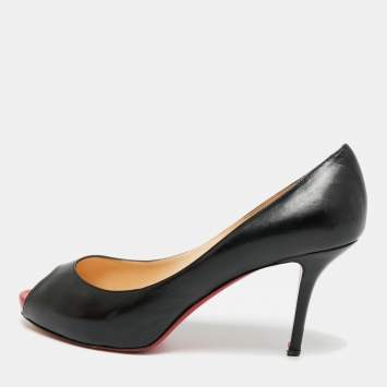 靴 Christian Louboutin DECOLETTE Black 40 Christian Louboutin Black Patent Leather Decolette Pumps