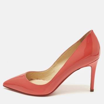 Pre Owned Christian Louboutin Pigalle Size 36 Red Patent Leather Pumps