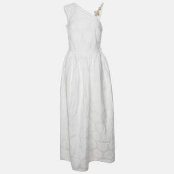 Pre Owned Class by Roberto Cavalli Floral Embroidered Sleeveless Maxi Dress L