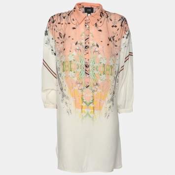 Class by Roberto Cavalli Multicolor Vicose Tunic Blouse L