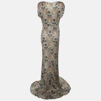 Pre Owned Class by Roberto Cavalli Multicolor Printed Jersery Dress M