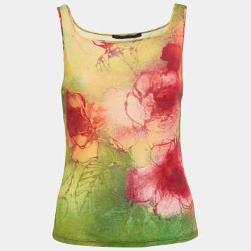 Class by Roberto Cavalli Multicolor Jersey Tank Top M