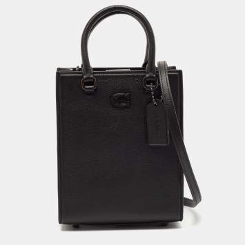 Coach Black Leather 16 Tote