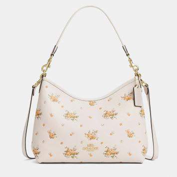 Coach Laurel Signature Canvas white floral Handbag