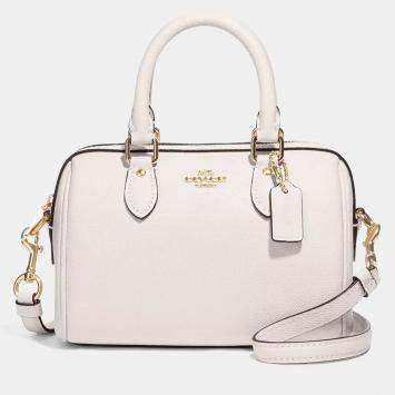 Coach Mini Rowan white leather Handbag