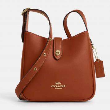 Pre Owned Coach Hadley mini Tan Leather Crossbody bag