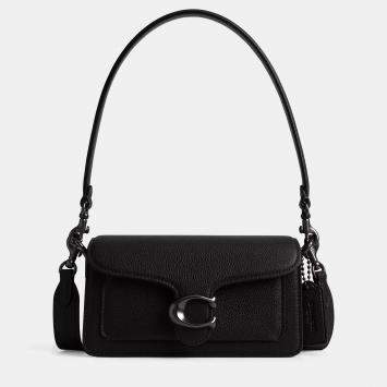 Pre Owned Coach Black Tabby 20 Leather Shoulder Bag