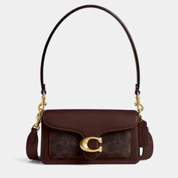 مملوكة مسبقًا حقيبة كتف كوتش تاببي جلد أفقي 20 بلون القيقب