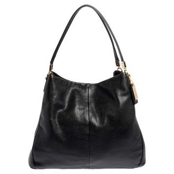 Pre Owned Coach Black Leather Phoebe Madison Shoulder Bag