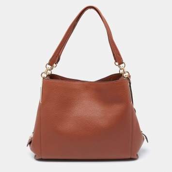 Pre Owned Coach Brown Leather Dalton Shoulder Bag  