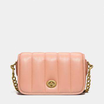 Coach Beige Leather Dinky 18 Shoulder bag