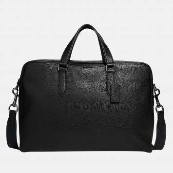 Pre Owned Coach Black - Leather - Graham Structured Brief