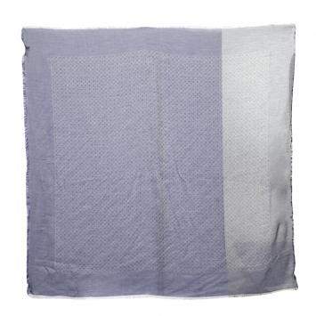 Coach Blue Monogram Pattern Modal Scarf