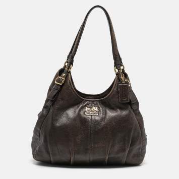 Coach Dark Brown Leather Madison Hobo