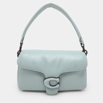 Coach Blue Leather Tabby Pillow 26 Shoulder Bag