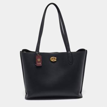 Coach Black Leather Willow Tote