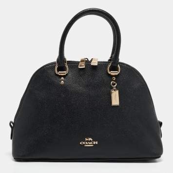 Coach Black Leather Katy Satchel