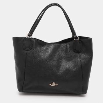 Coach Black Leather Edie Tote