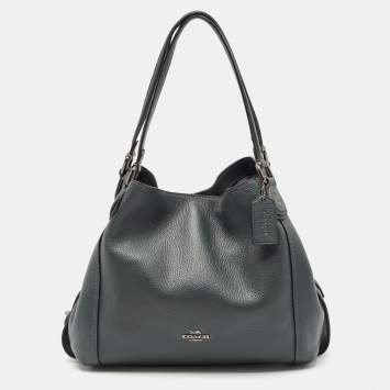 Coach Dark Green Leather Edie 31 Shoulder Bag