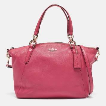 Coach Pink Leather Small Kelsey Satchel