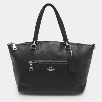 Coach Black Leather Prairie Satchel