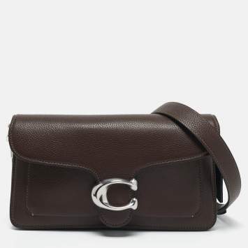Coach Dark Brown Leather Tabby 26 Shoulder Bag