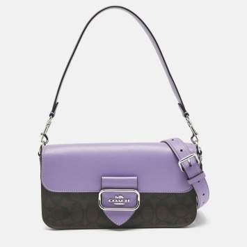 バッグ Coach Signature Soho Stone Bag Purple Coach Soho Signature Logo-Jacquard Bag 🪻💜🦄 Purchased