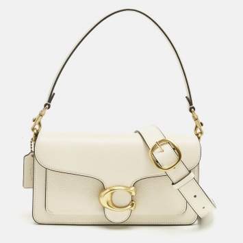 Pre Owned Coach Off White Leather Tabby 26 Shoulder Bag
