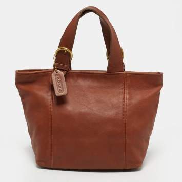 Pre Owned Coach Waverly Brown Leather Tote
