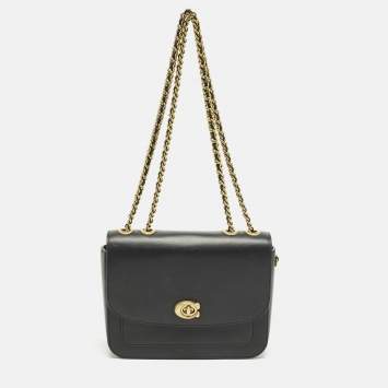 مملوكة مسبقًا Coach Madison Black Leather Shoulder Bag