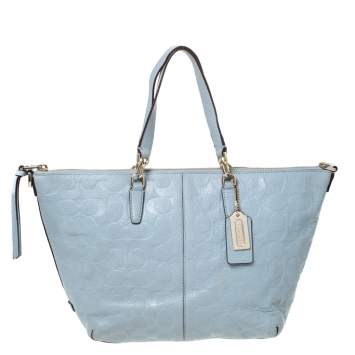 Pre Owned Coach Grey Leather Kelsey Satchel
