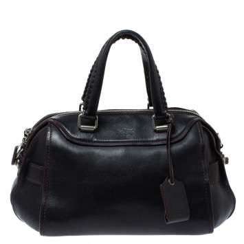 Coach Black Leather Ace Satchel