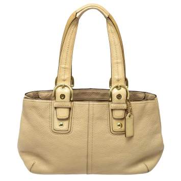 Coach Cream Leather Soho Tote