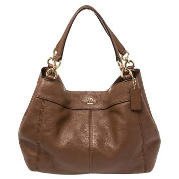 Pre Owned Coach Brown Leather Small Lexy Tote