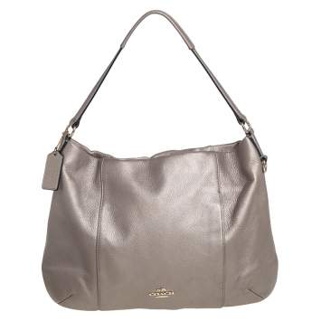 Pre Owned Coach Metallic Gold Leather Isabel Shoulder Bag