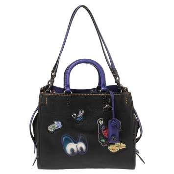 Pre Owned  Coach x Disney Black/Purple Dark Fairy Tale Snow White Tote