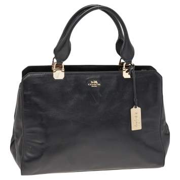 Pre Owned Coach Black Leather Satchel