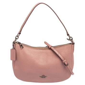 Pre Owned Coach Old Rose Pink Leather Chelsea Shoulder Bag