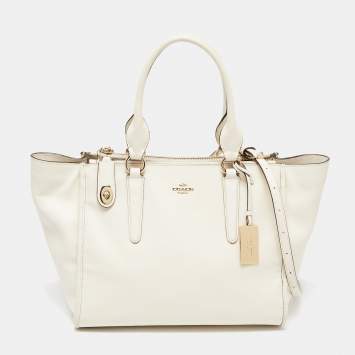 Coach Off White Leather Crosby Tote