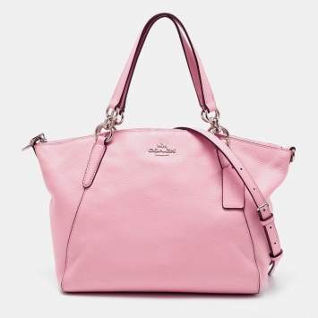 Coach Pink Leather Small Kelsey Satchel